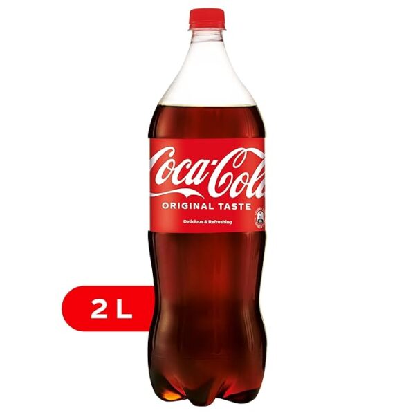 Coca-Cola Original Taste Cola Soft Drink Pet Bottle, 2 Liter